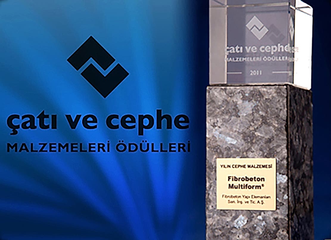 Fibrobeton, Fibro-Multiform® Teknolojisiyle, Çatı&Cephe dergisi tarafından bu yıl ilk kez düzenlenen yarışmada Yılın Cephe Malzemesi Ödülü'ne layık görüldü.   Fibro-Transbeton pXL pazara sunuldu.